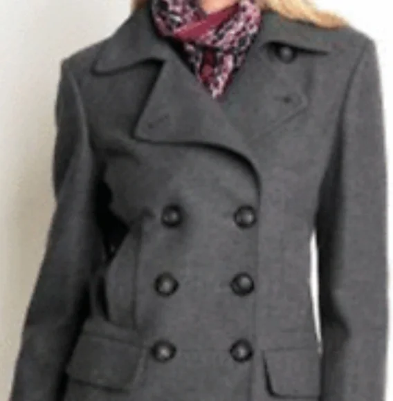 BR Wool/Cashmere Military style coat Y2K - Picture 1 of 7